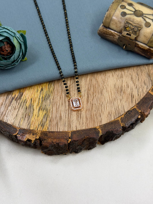 Mangalsutra worn styled with traditional outfit