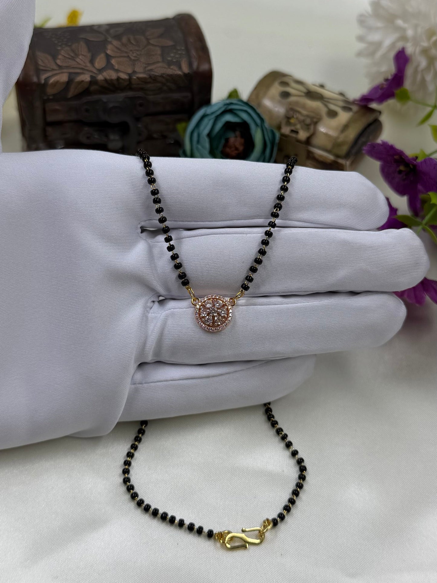 Sunburst Rose Gold Mangalsutra