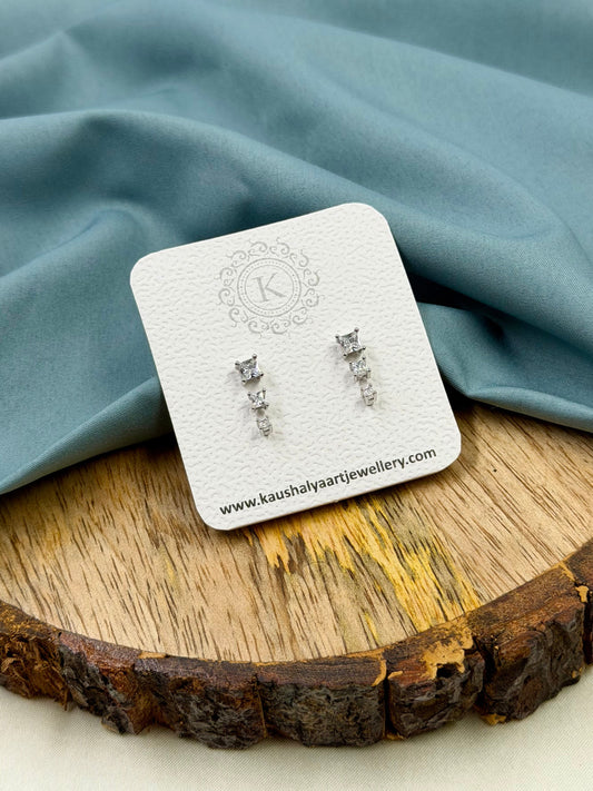 Square Earrings close-up view