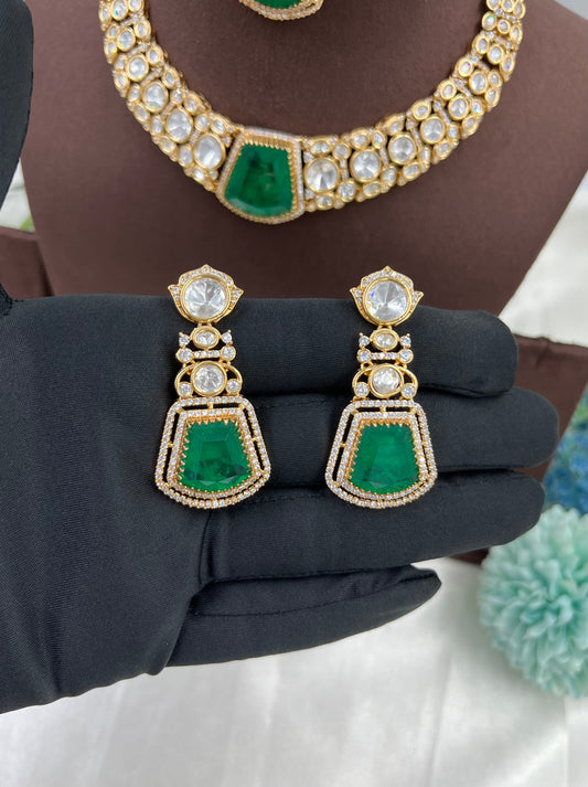 Zevra Moissanite Kundan Necklace