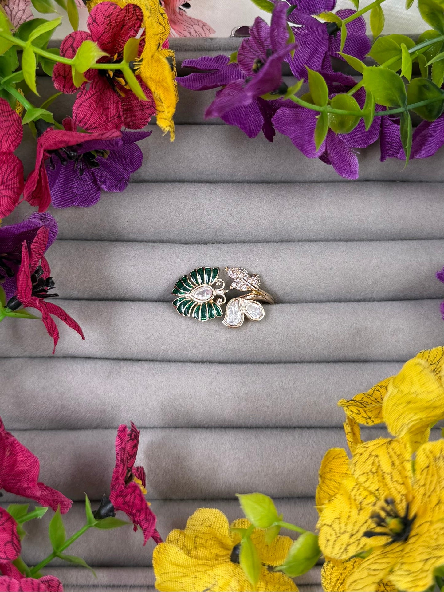 Kamla Moissanite Ring (Adjustable)