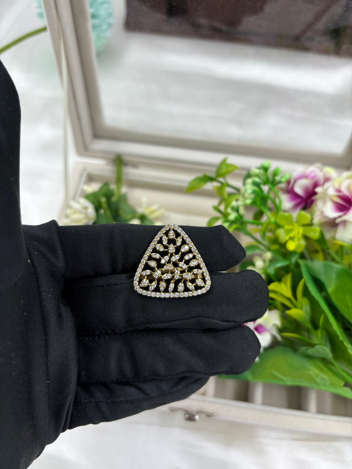 Hija Premium Victorian American Diamond Fingering