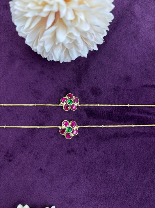 Roohi Premium Pachi kundan Anklet
