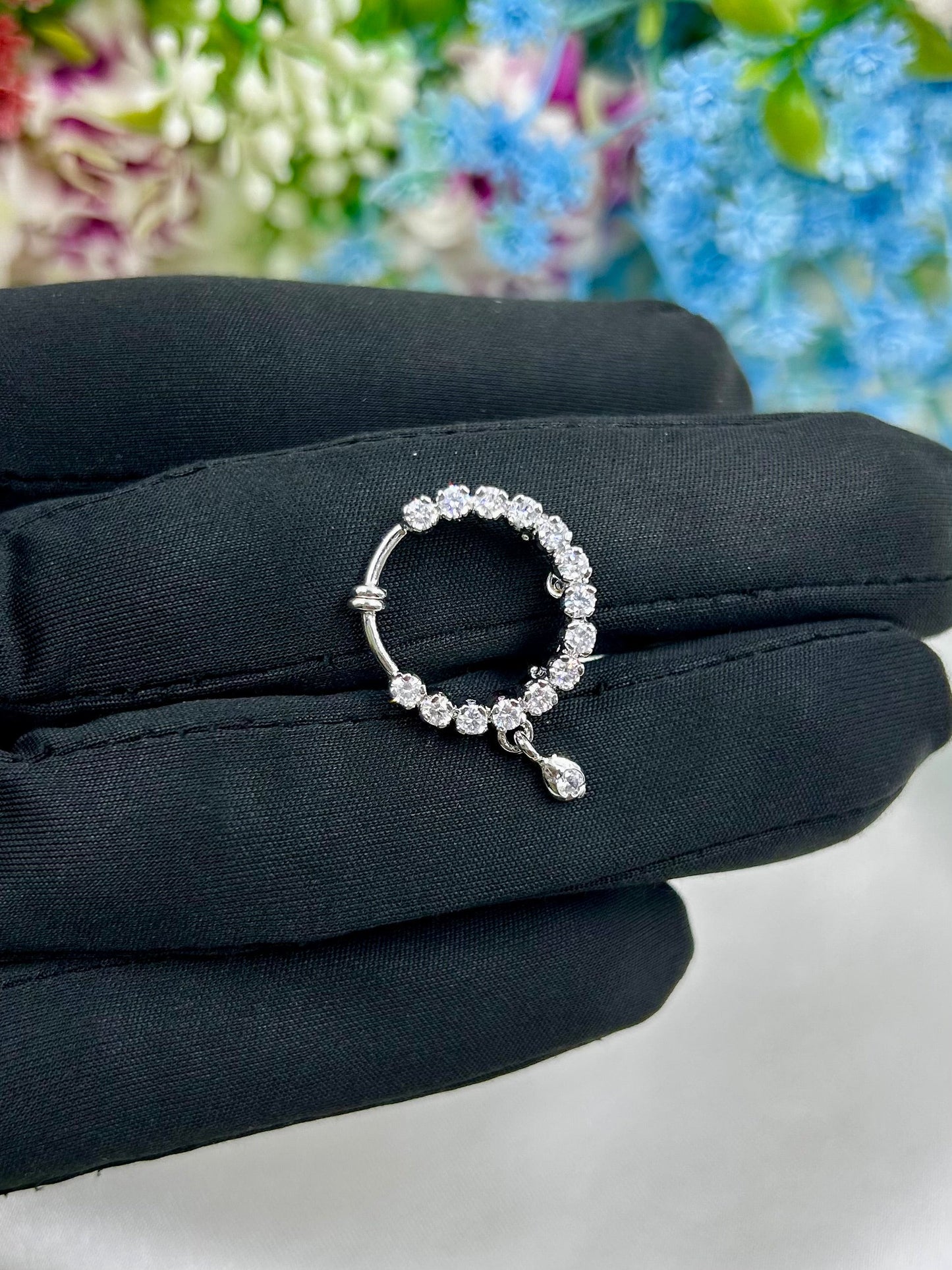 Juliee American Diamond Nose Ring