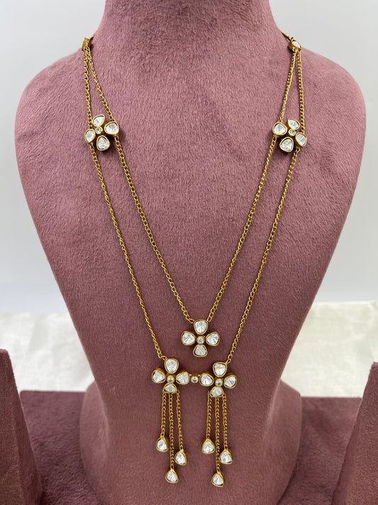 Star Droplets Chain Necklace