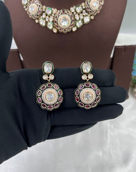 Sapphire Royal Multi Moissanite Necklace