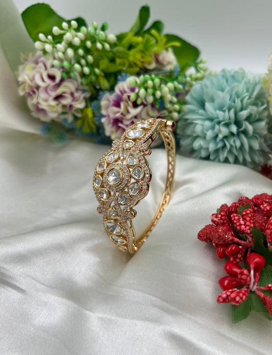 Nayab Moissanite Kundan Bracelet