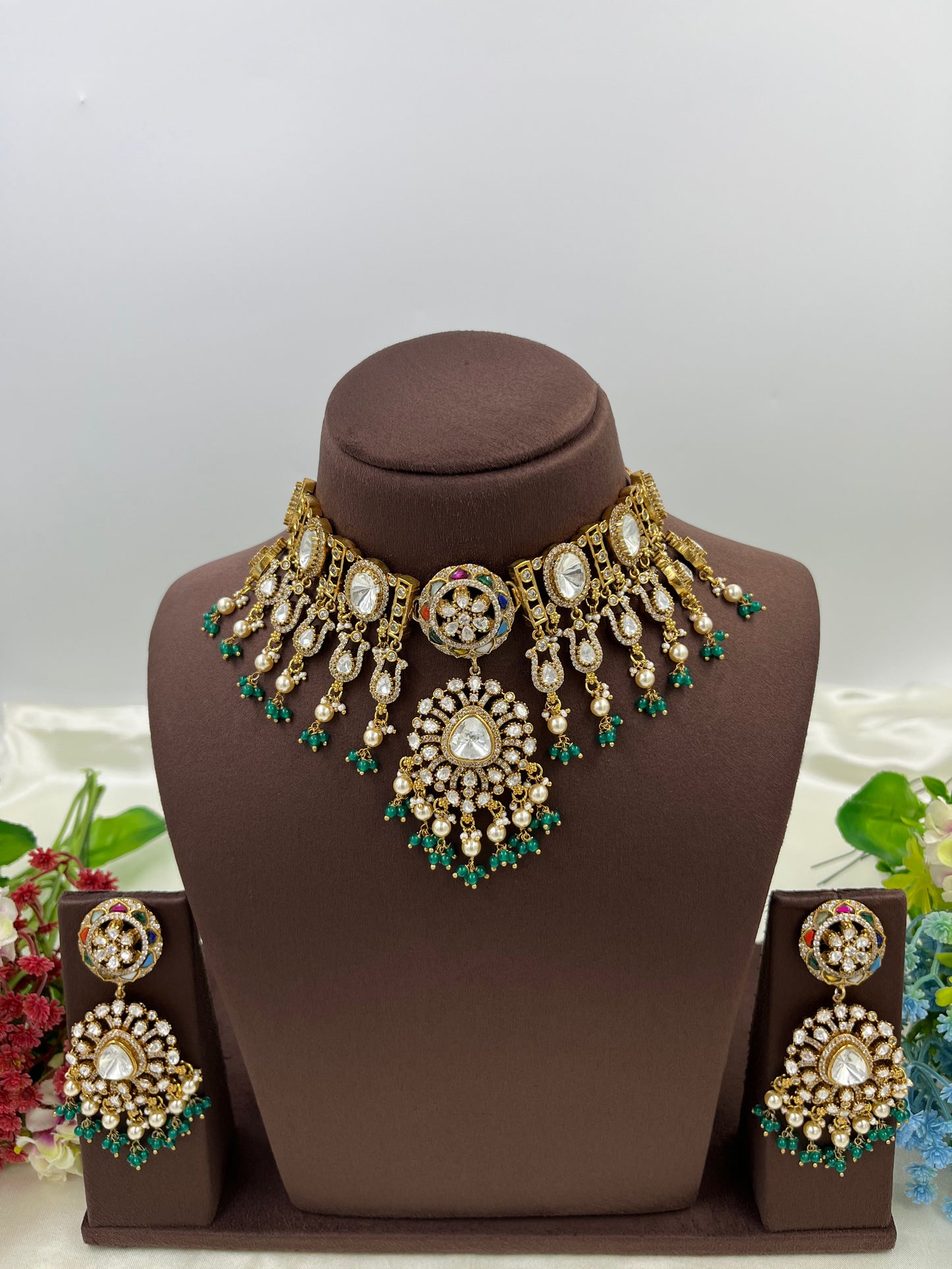 Indre Moissanite Choker Necklace