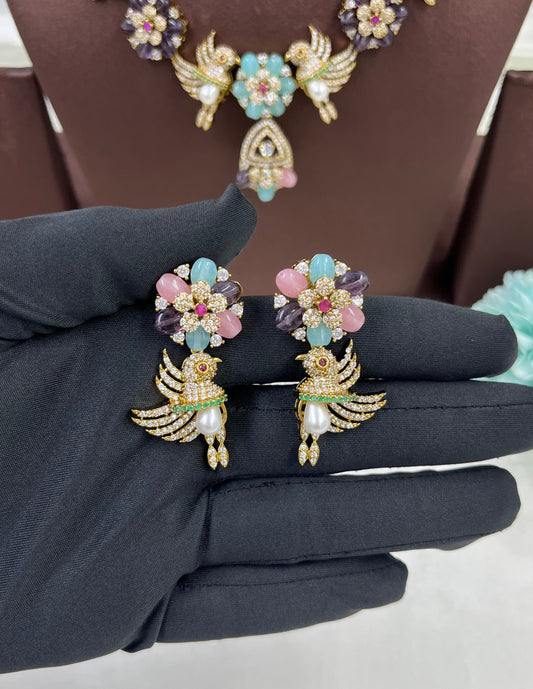 Parrots Victorian Necklace