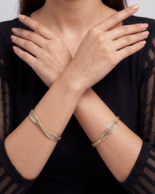 Tanisha Premium Two-tone Bangles