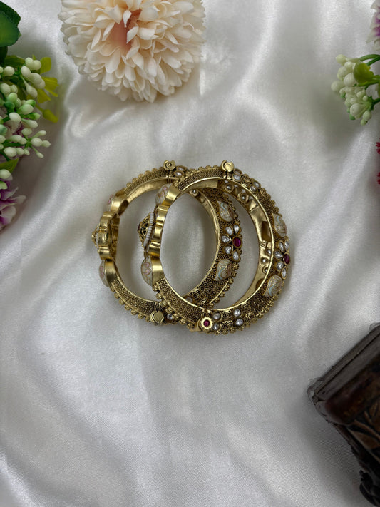 Leena Heritage Bangles (Openable)