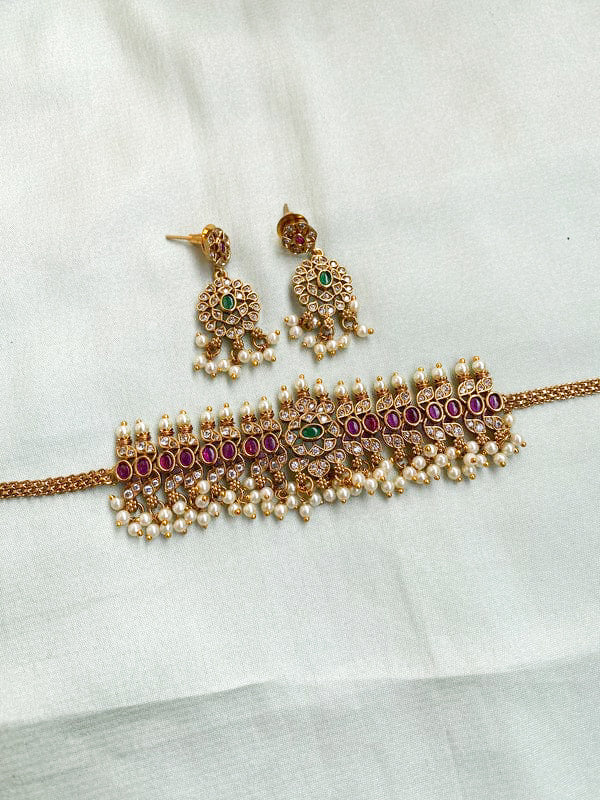 Victorian Temple Choker Necklace Set