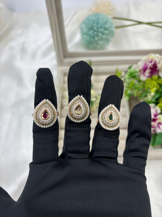 Niami Premium Moissanite Kundan Fingering