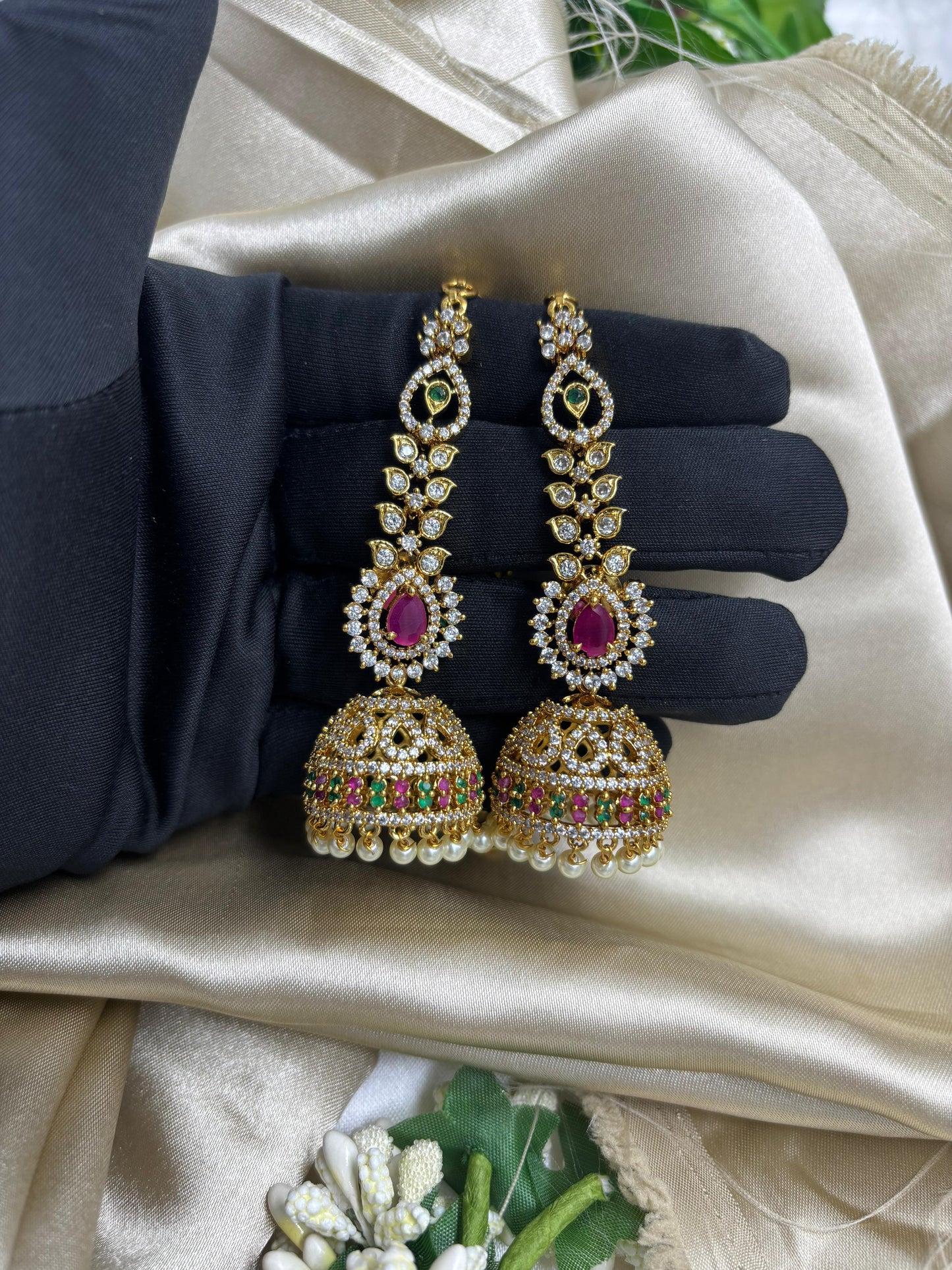 Radhika Premium Ad Multi Jhumkas