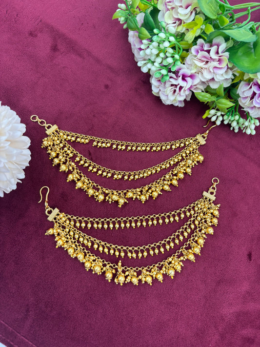 Rubina Moti Ear Chain