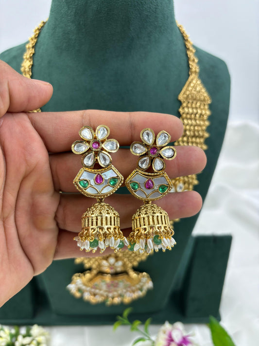 Roma Antique Gold Long Necklace Set