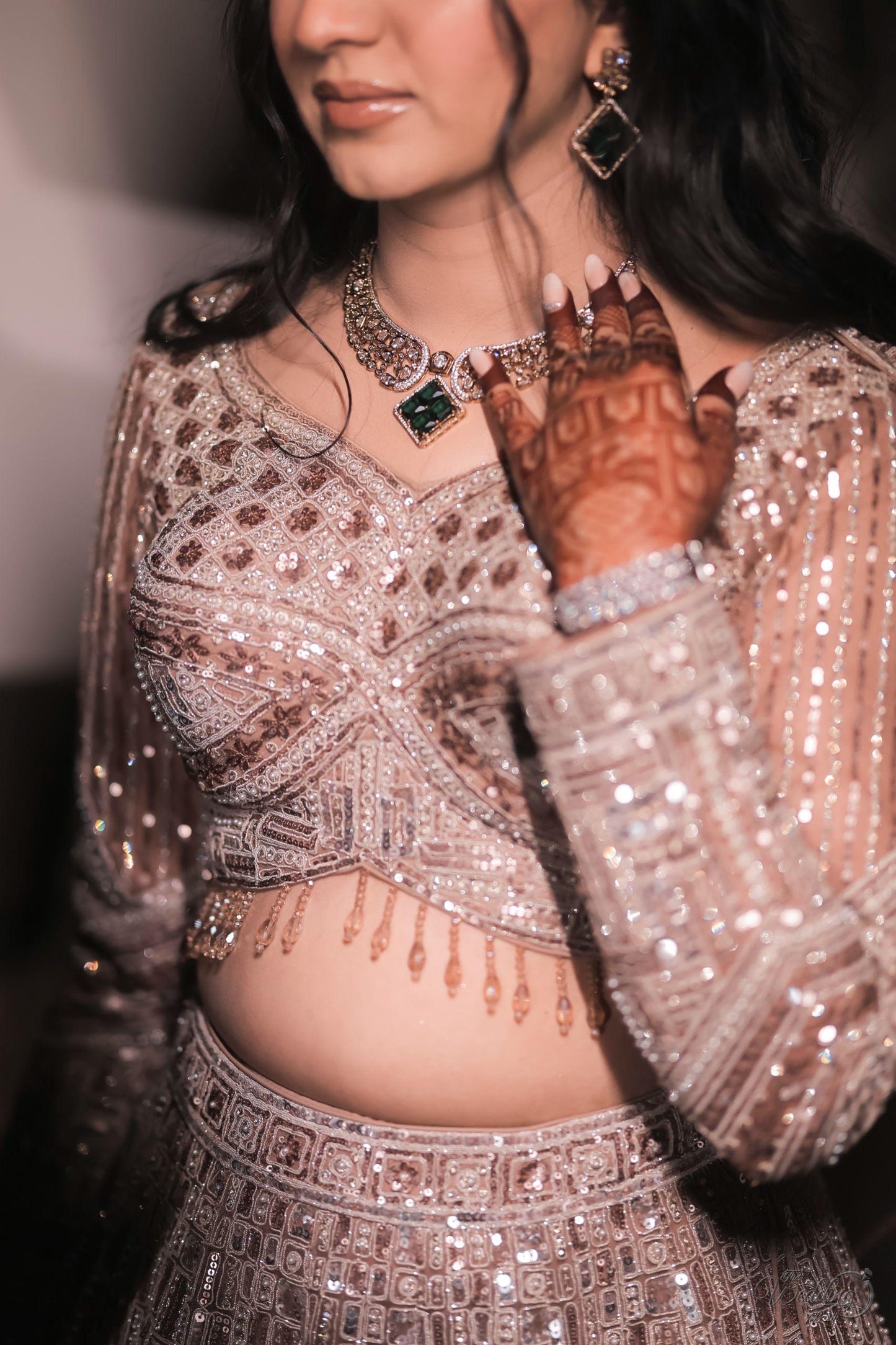 Vim Square Victorian Necklace Set