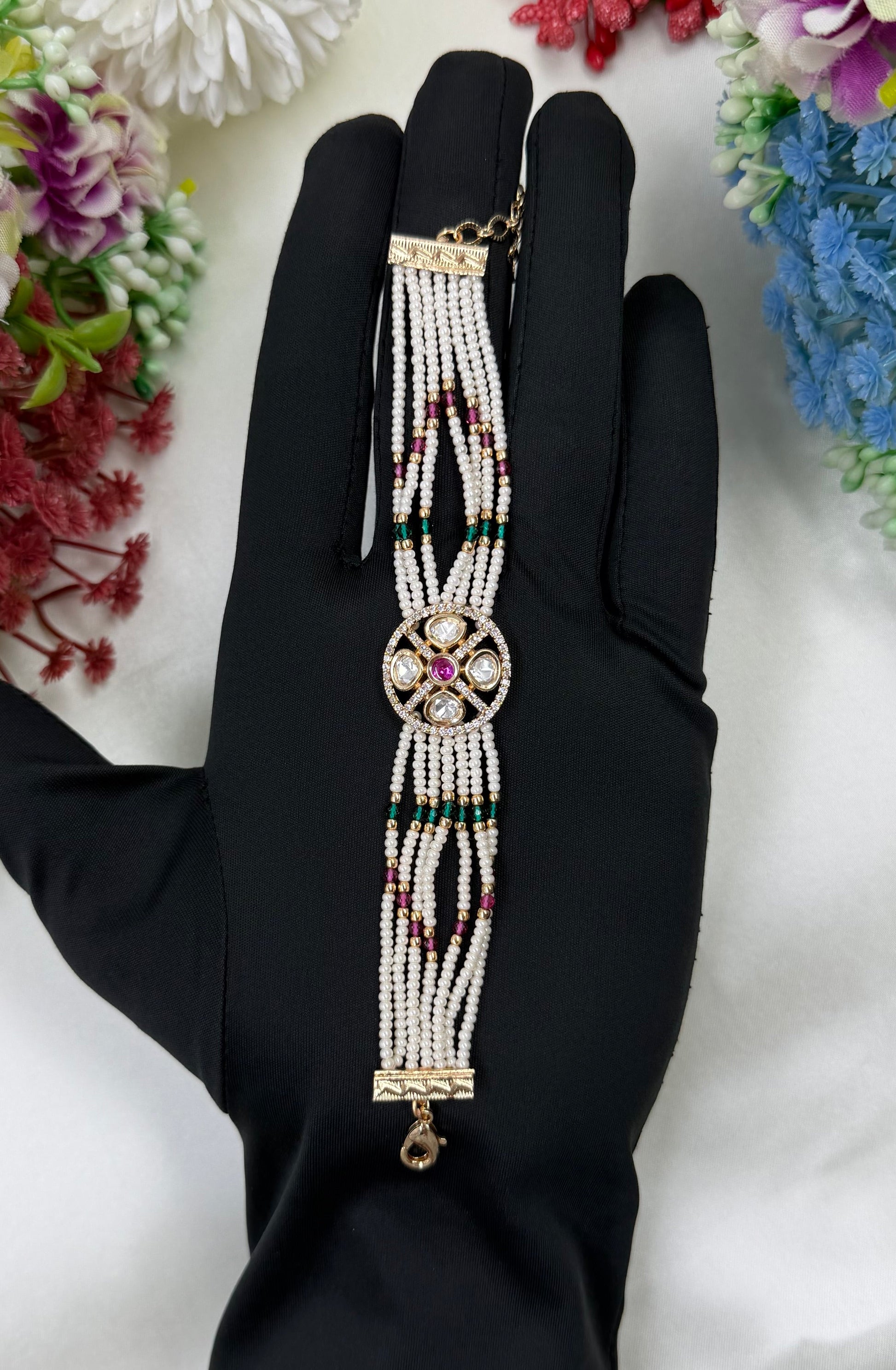 Veda Bracelet worn styled with traditional outfit