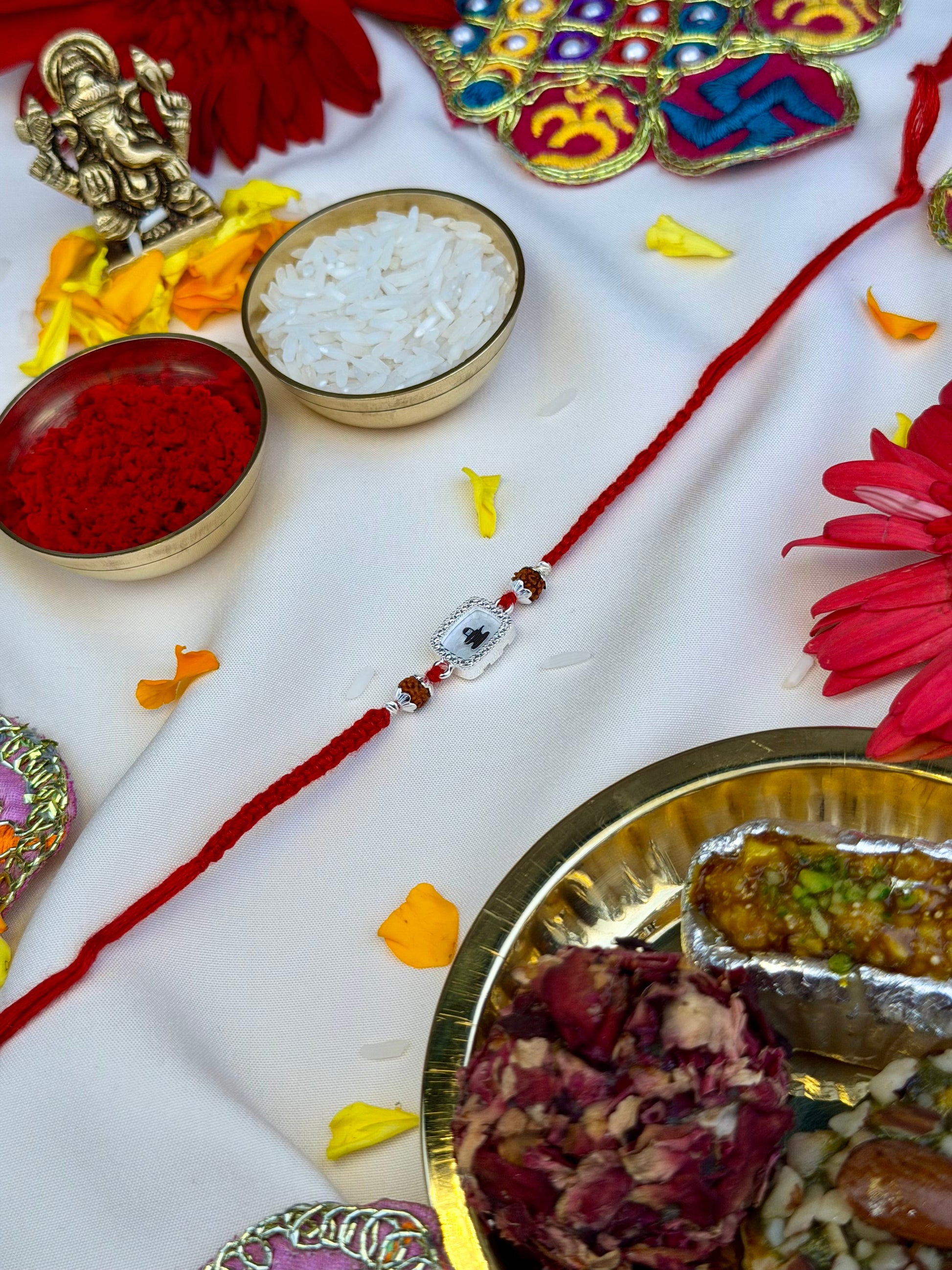 Shiv Rakhi close-up view