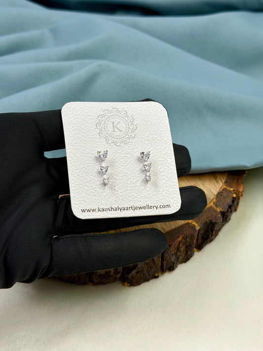 Earrings worn styled with traditional outfit