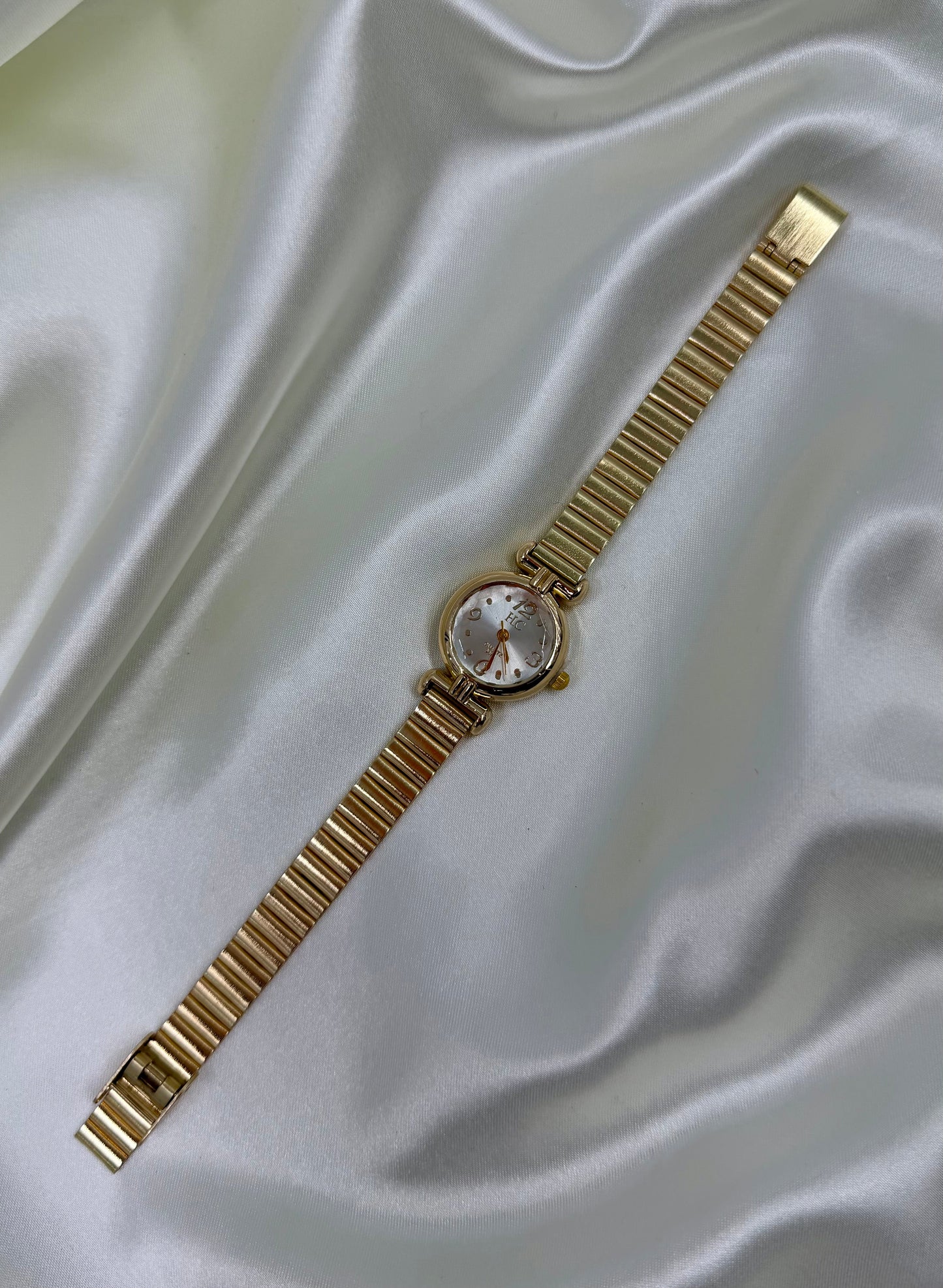 Tanvi Gold Stainless Steel Watch (Adjustable)