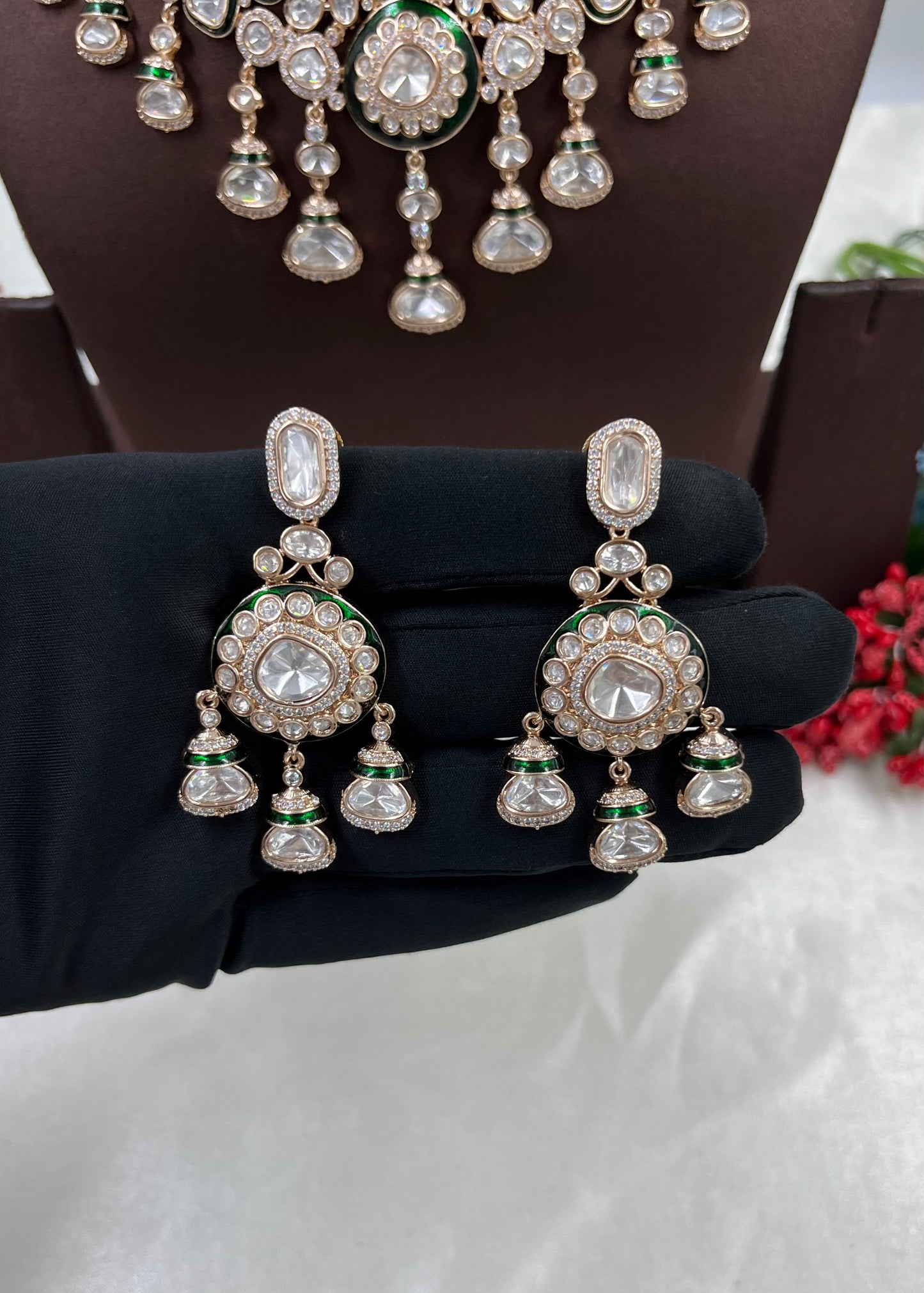 Meher Choker Moissanite Kundan Necklace