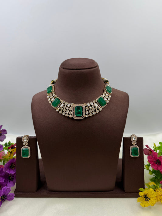 Disha Moissanite Premium Necklace