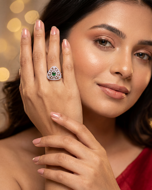 Norah American Diamond Ring (Adjustable)