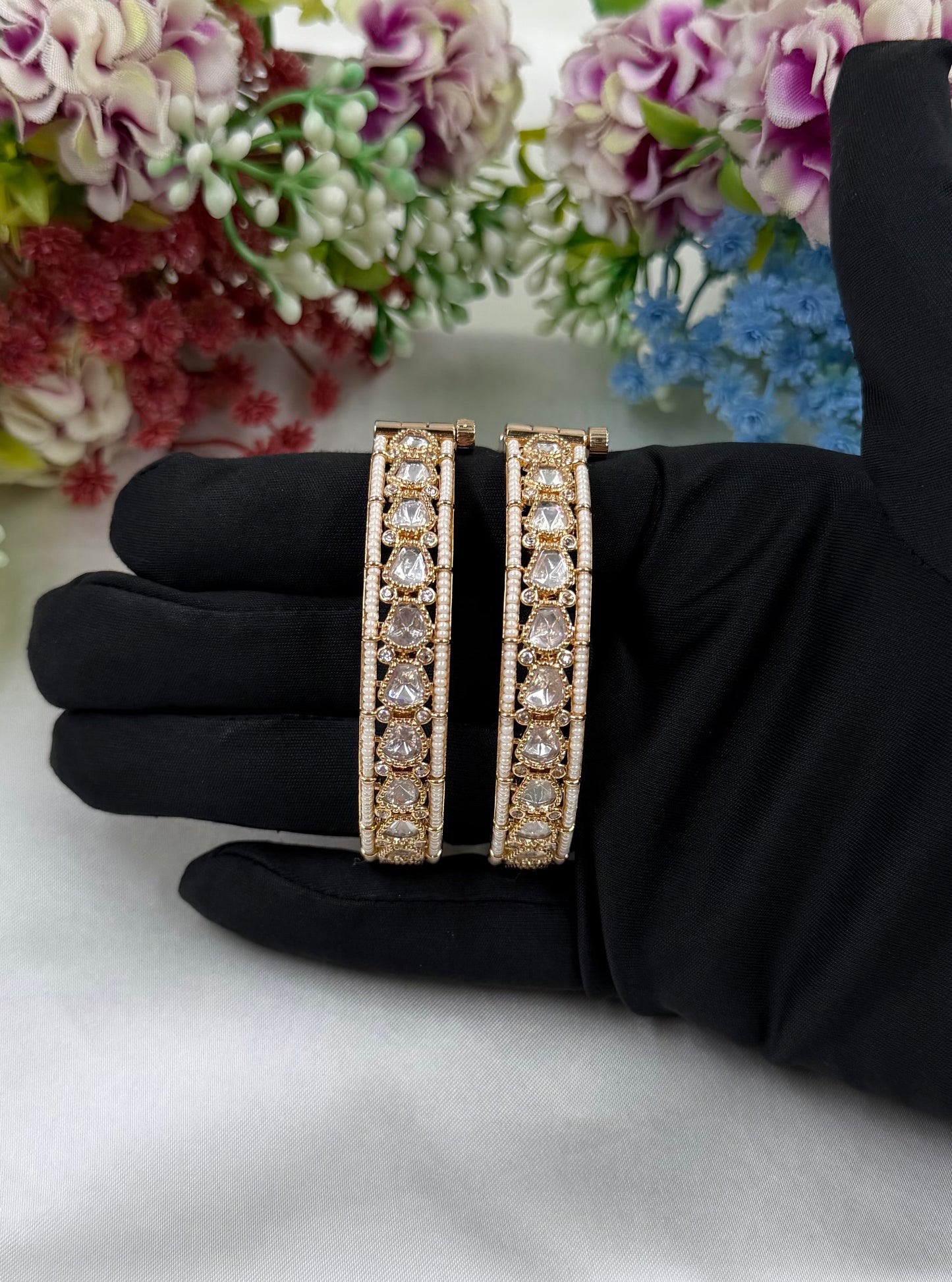 Dhriti Moissanite Bangles (Openable)