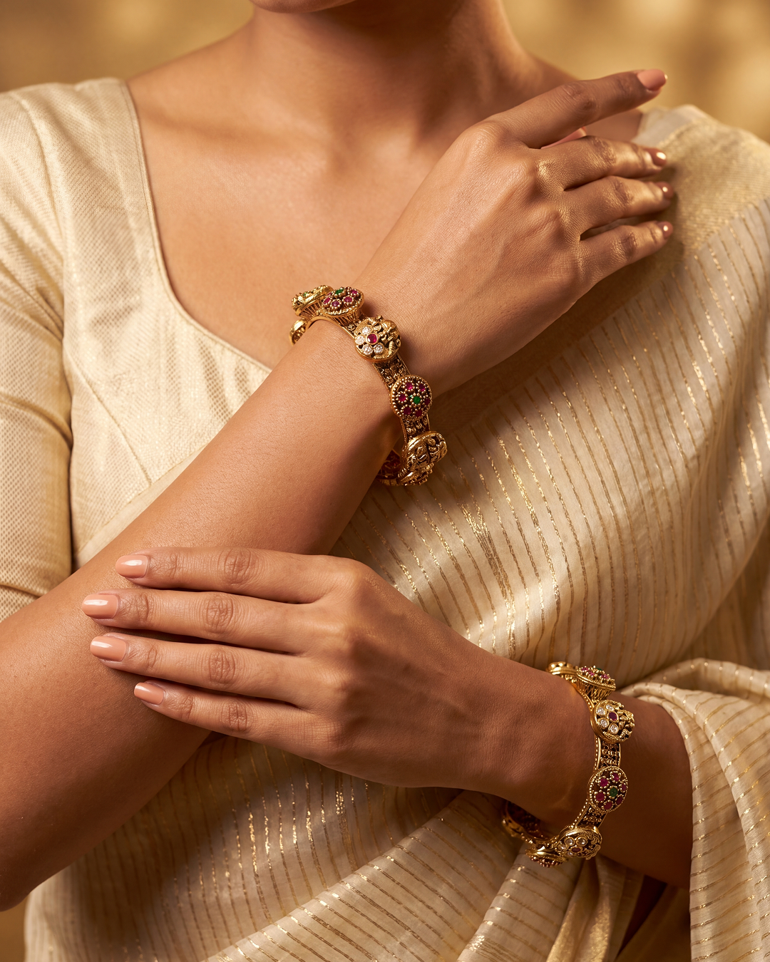 Tanisha Victorian Bangles (Openable)