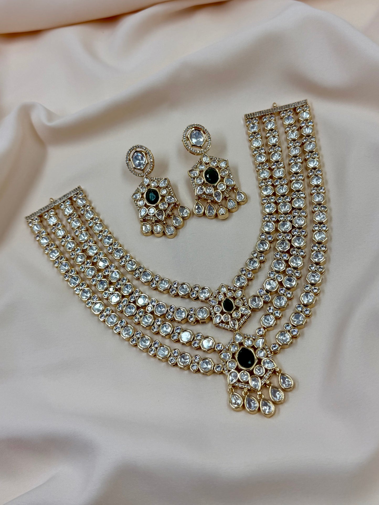 Rita Moissanite Four Layer Necklace