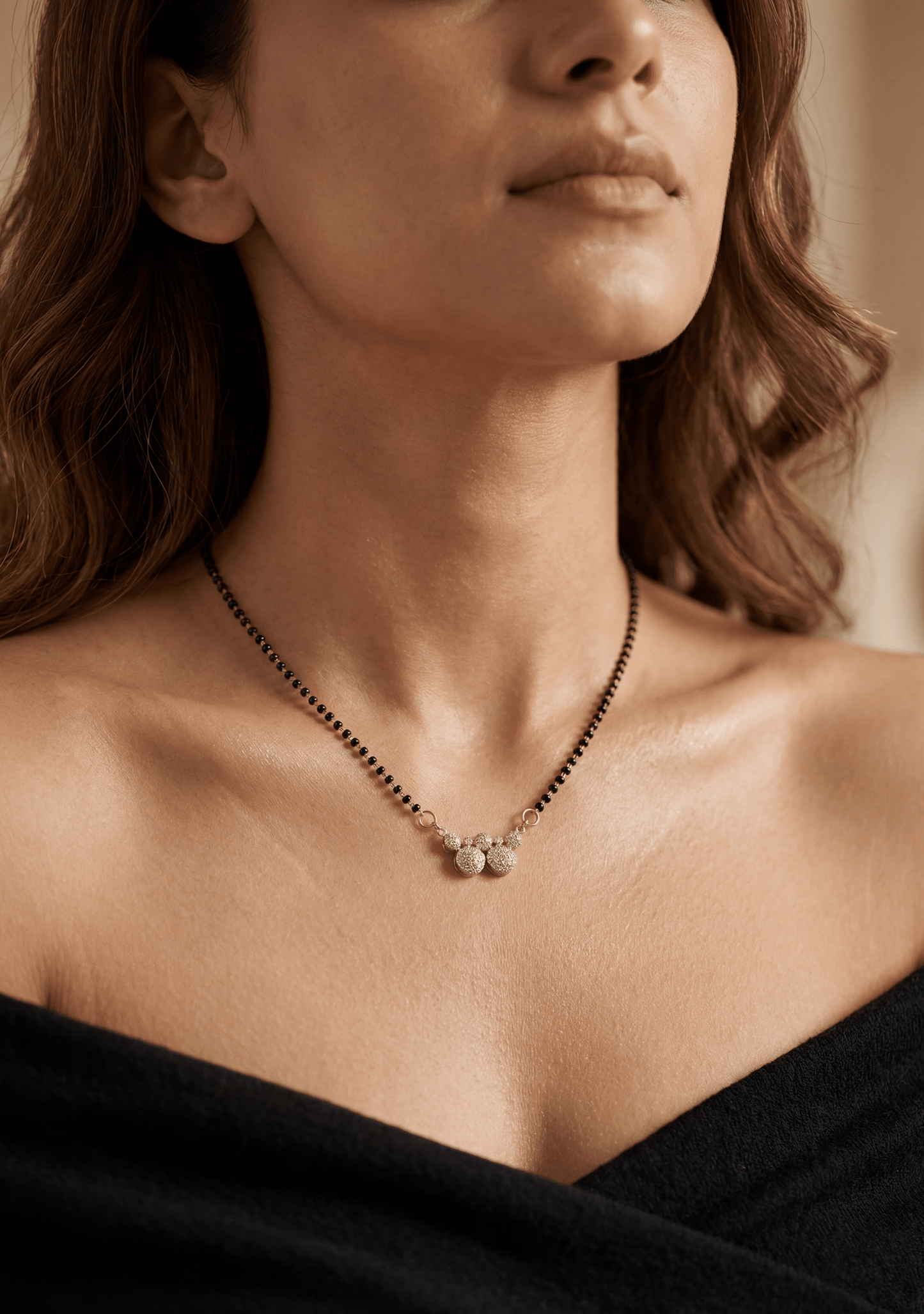 Dangling Cluster Rose Gold Mangalsutra