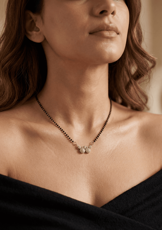 Dangling Cluster Rose Gold Mangalsutra