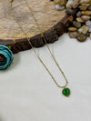 Emerald Chain Pendant close-up view