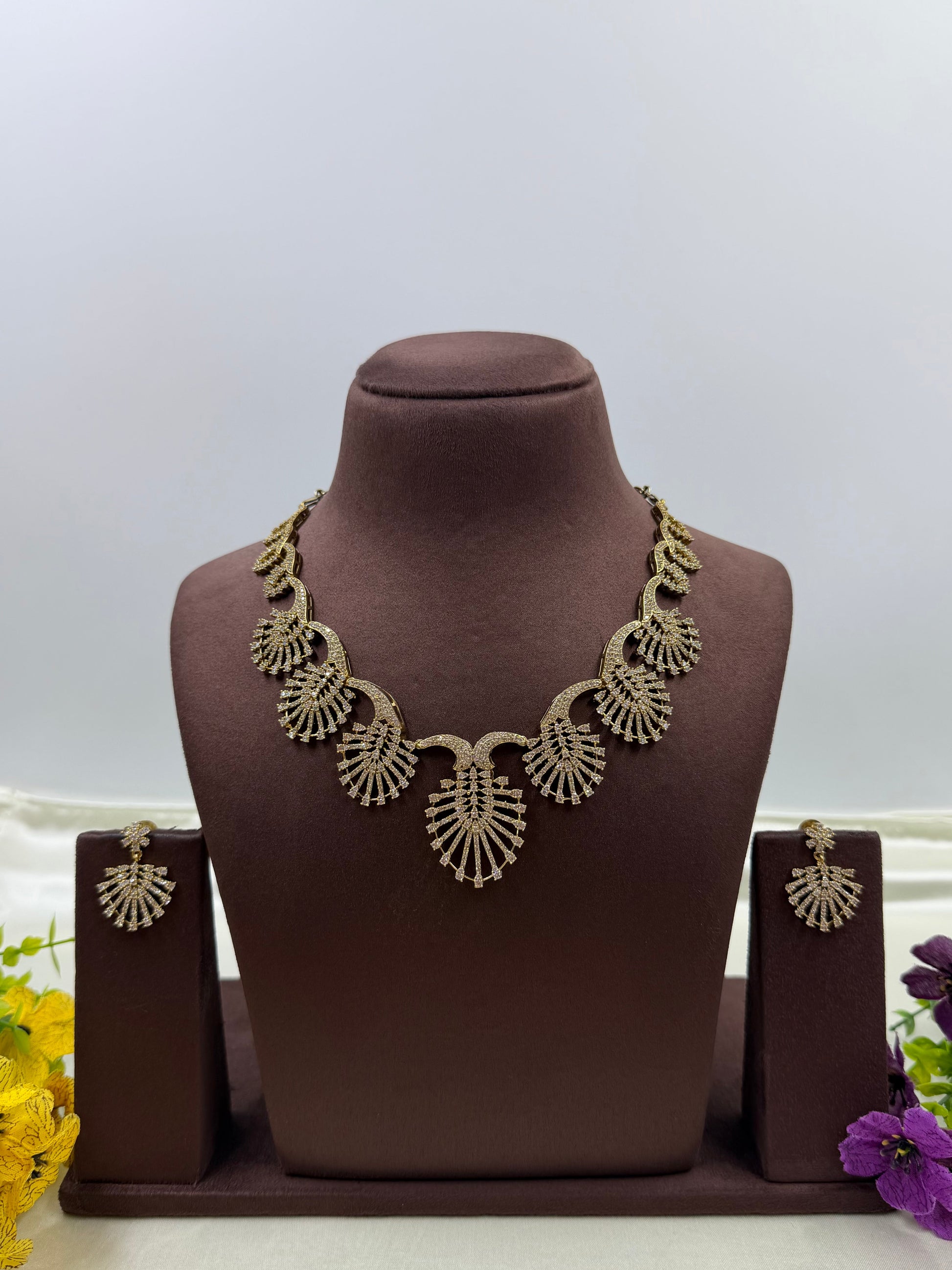 Vinita Necklace Set worn styled with traditional outfit
