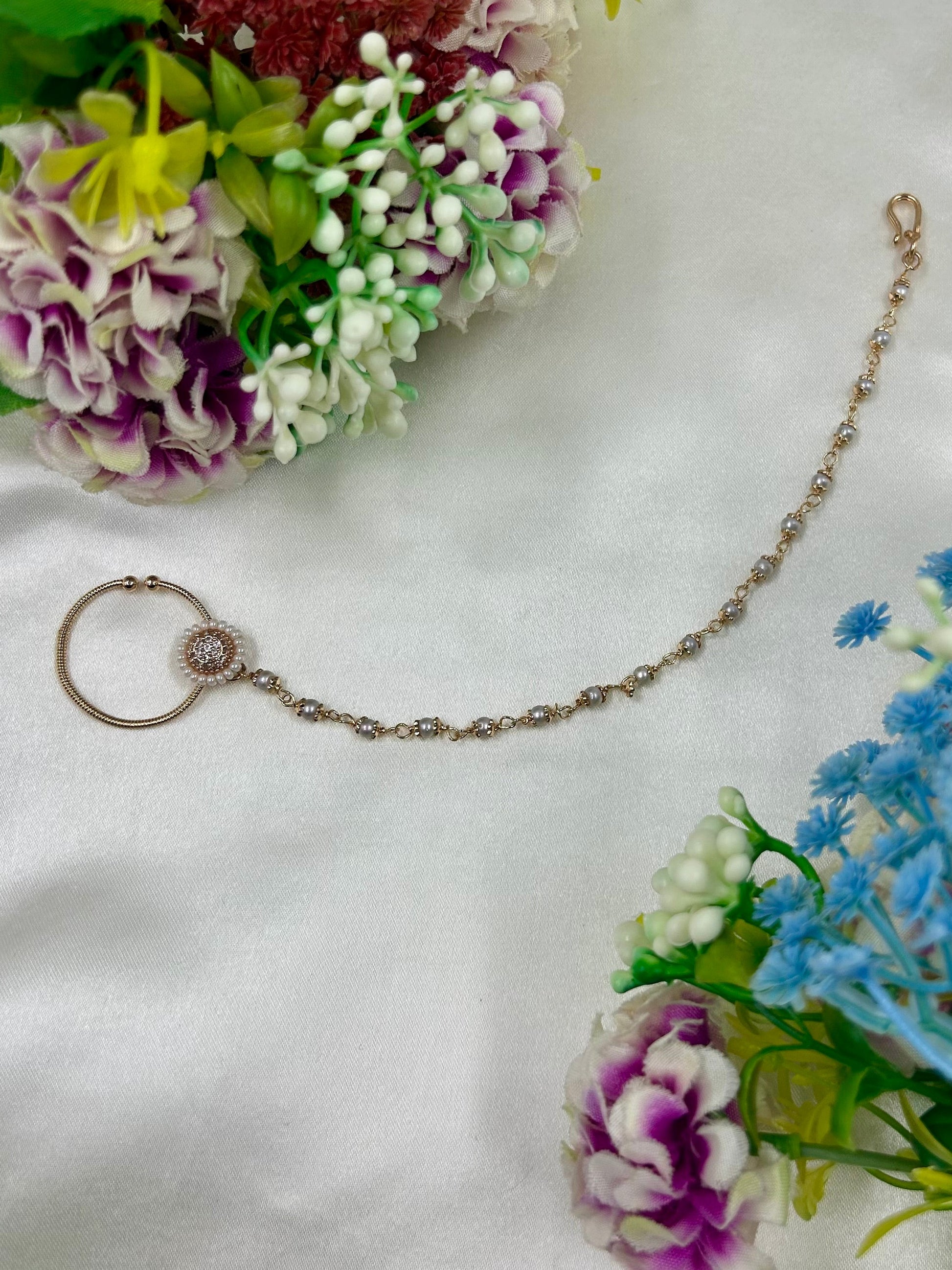 Pooja Nose Ring close-up view