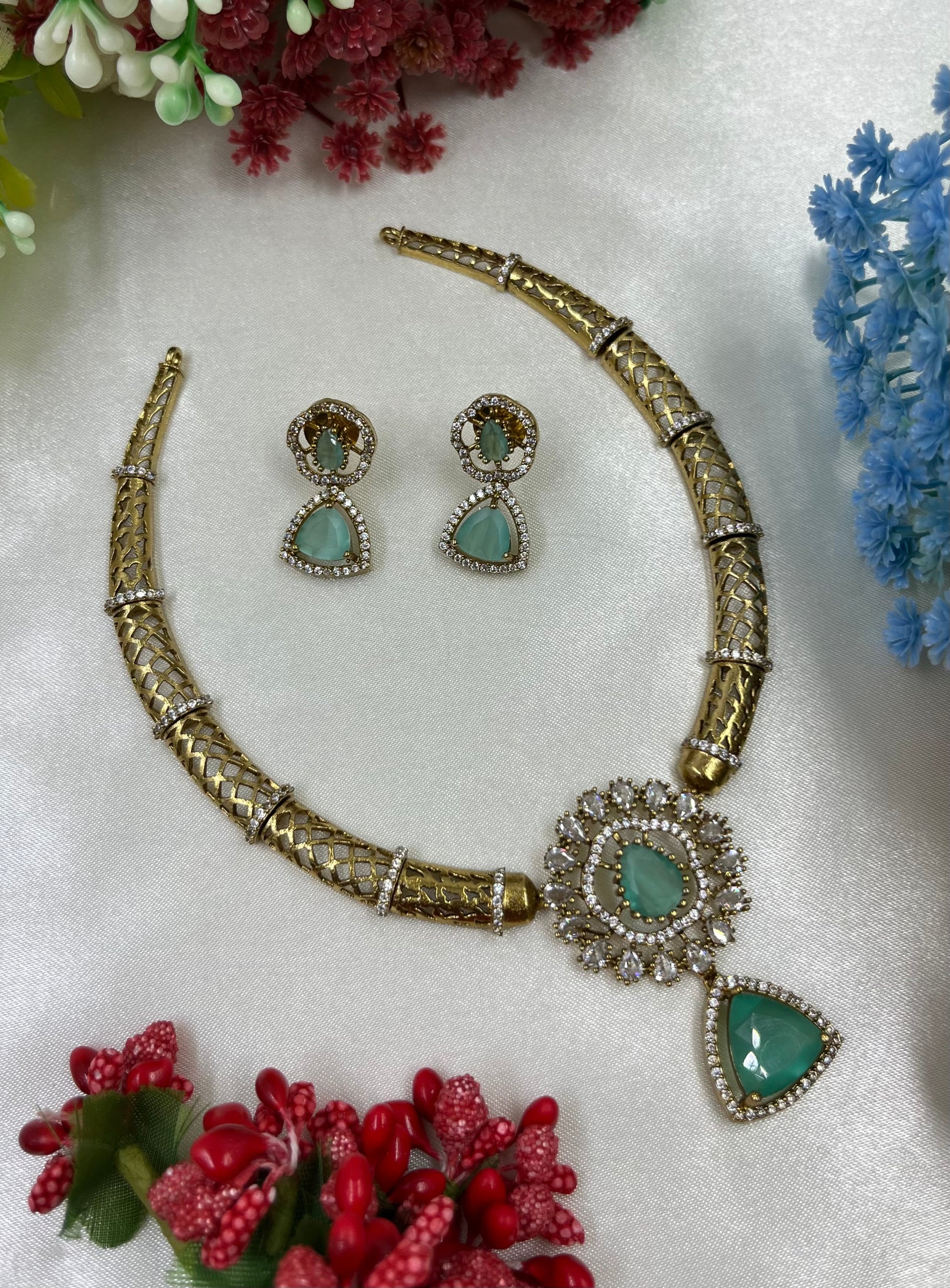 Jewellery worn styled with traditional outfit