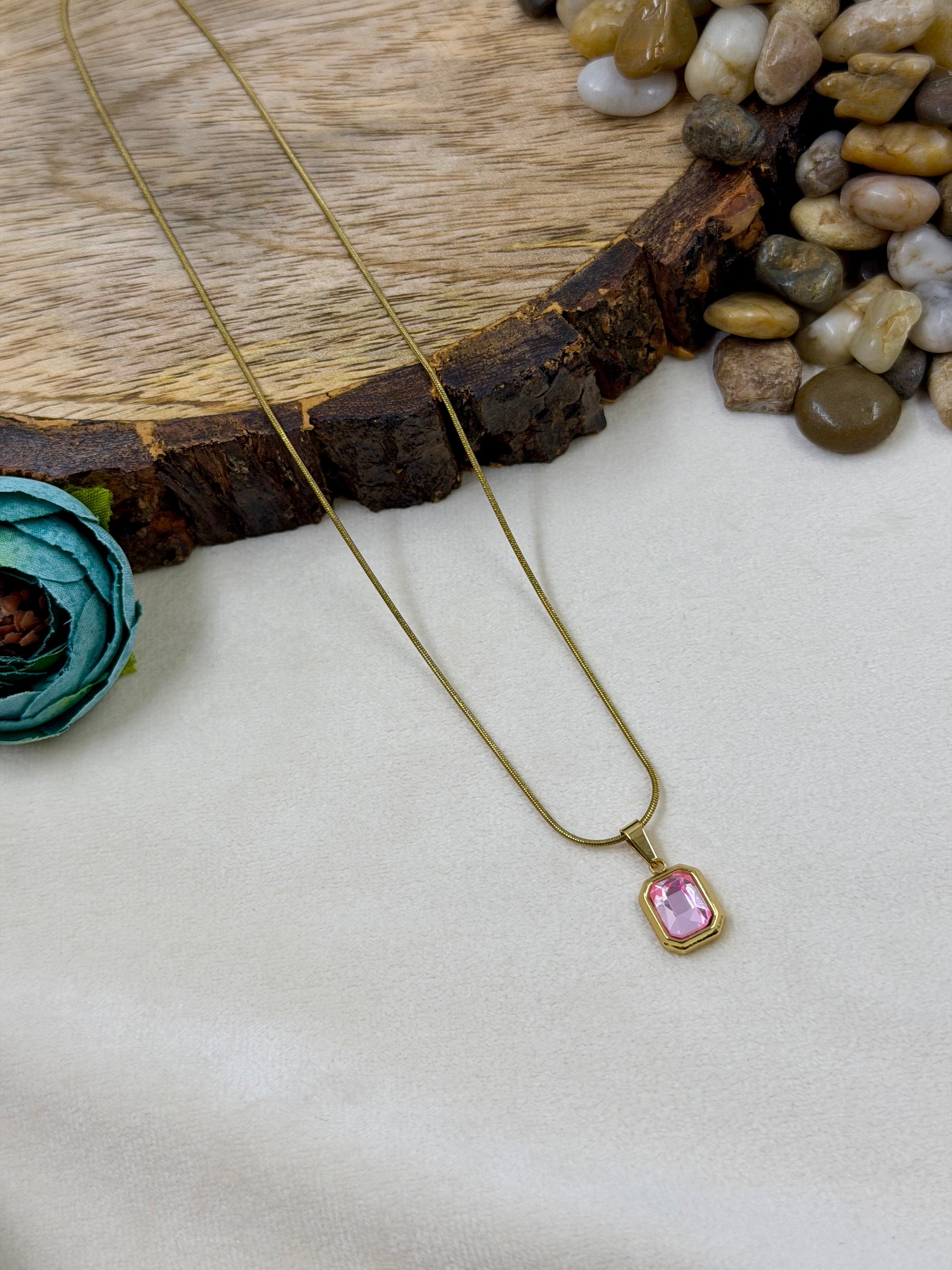 Chain Pendant worn styled with traditional outfit