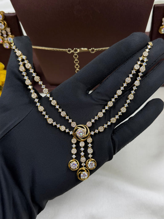 Jiya Necklace Set worn styled with traditional outfit