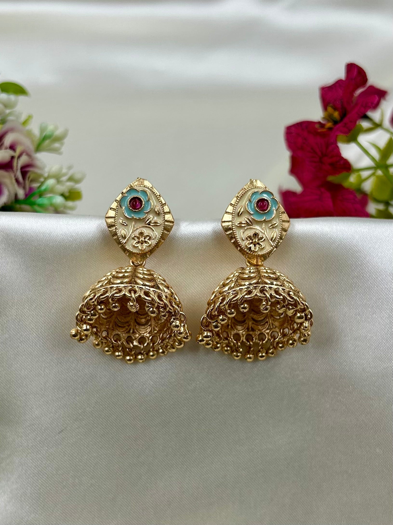Nitya Earrings close-up view