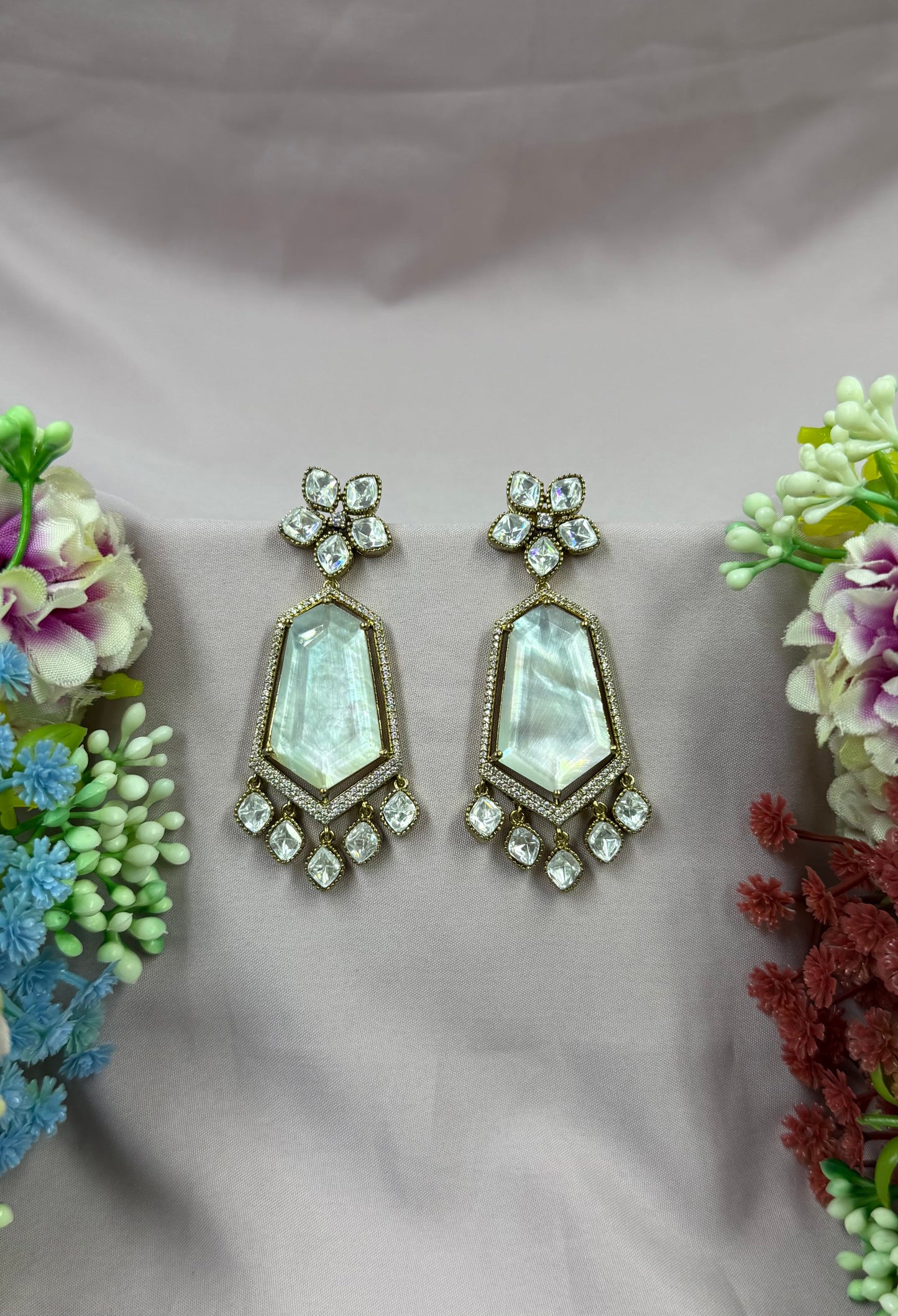 Zoe Victorian Moissanite Earring