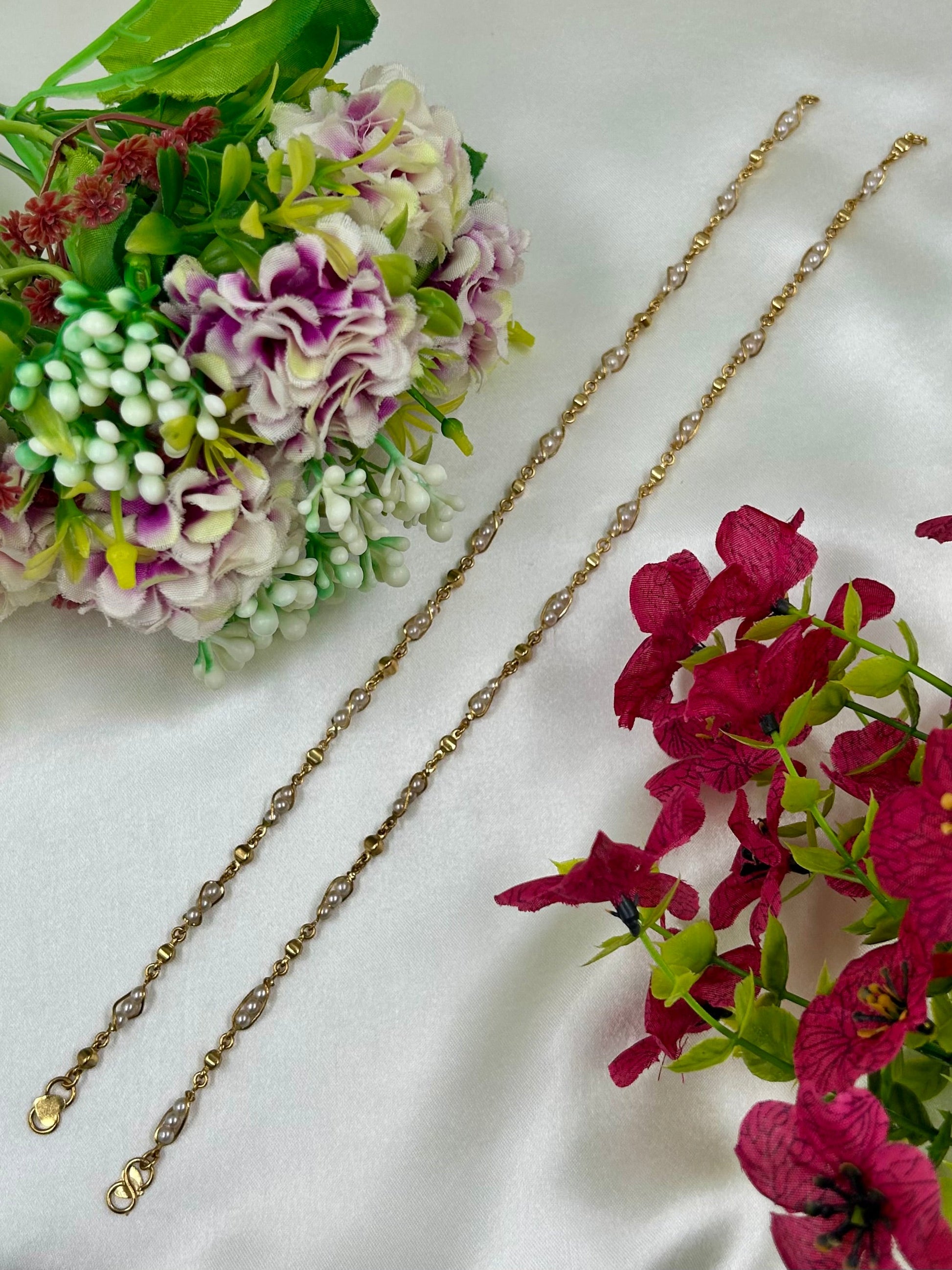 Ruchi Anklet worn styled with traditional outfit