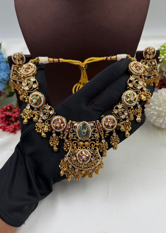 Ambika Gold Plated Necklace Set