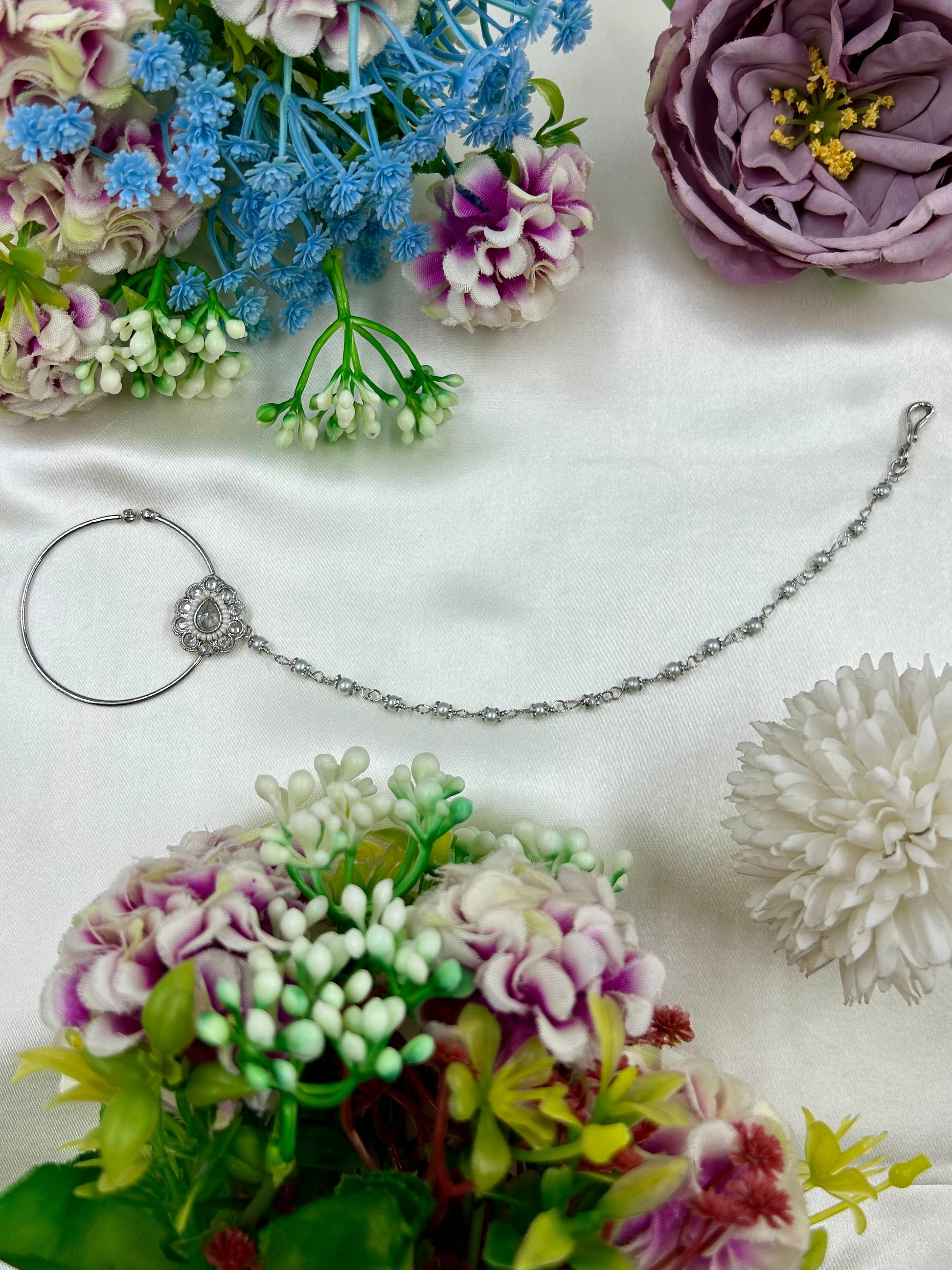 Isha Nose Ring worn styled with traditional outfit