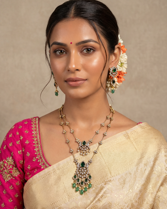 Aryanshi Victorian Two Laring Necklace