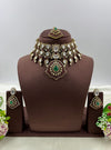 Payal Moissanite Choker Necklace Set close-up view