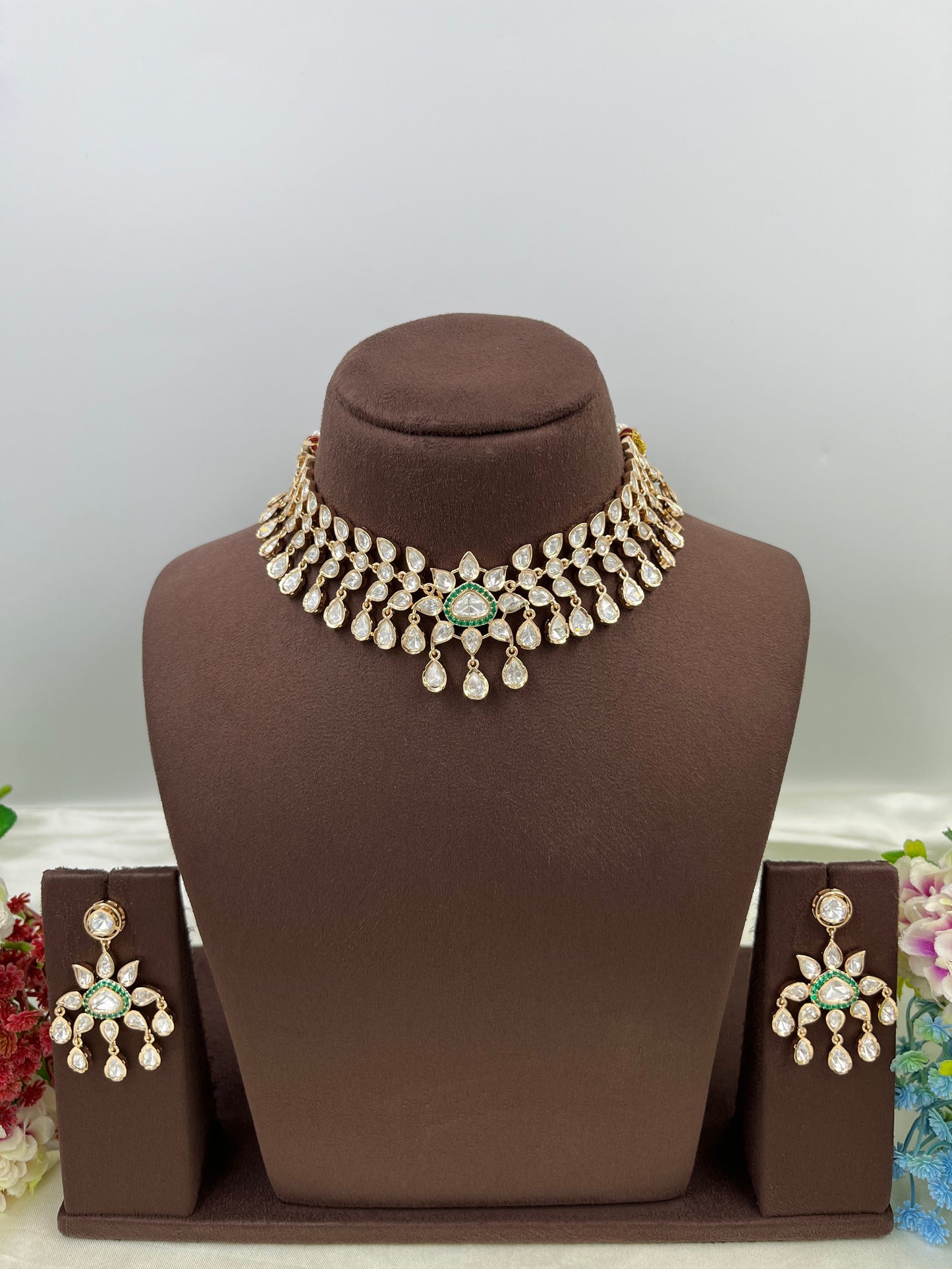 Nuk Moissanite Drop Delicate Necklace