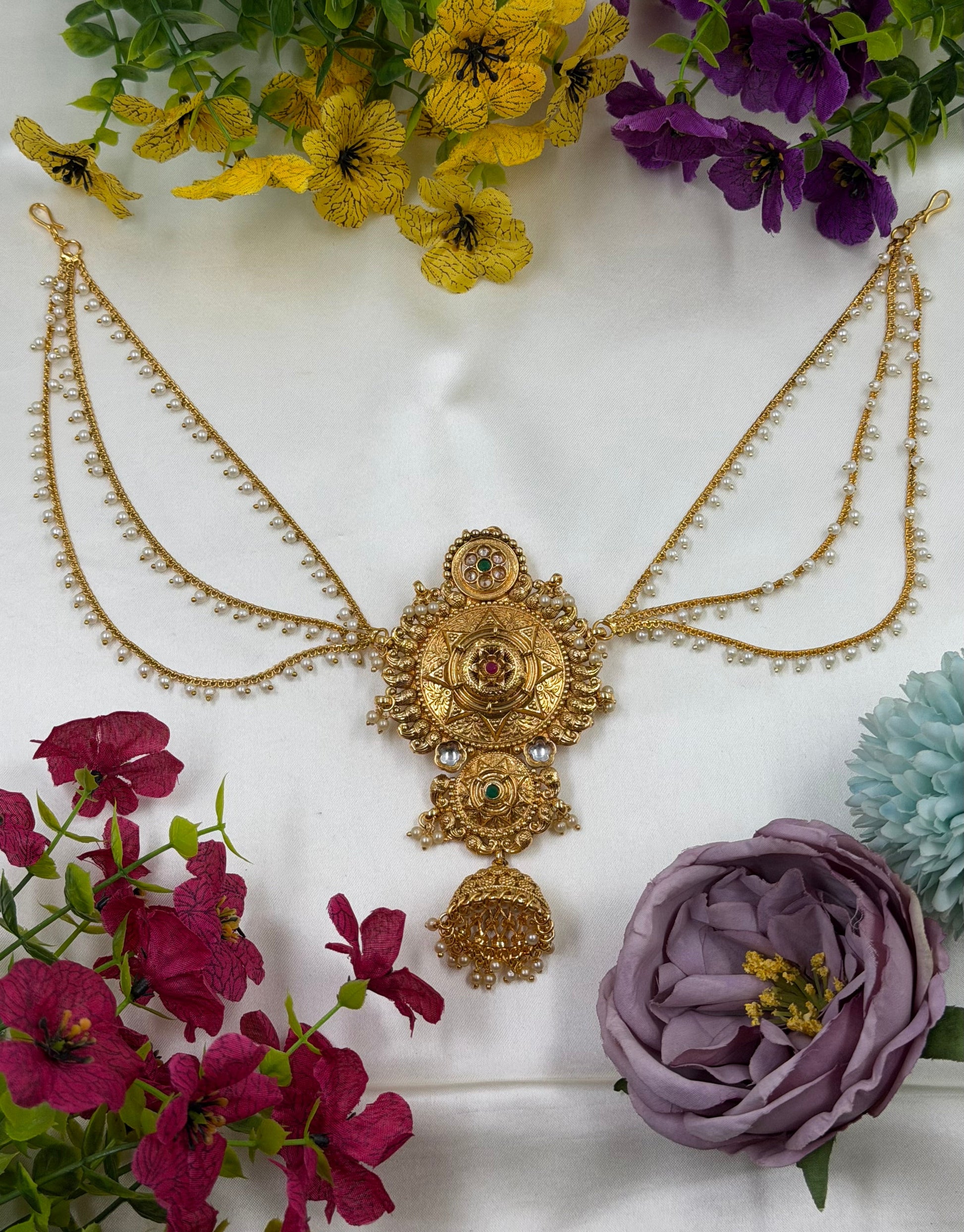Kavita Hair Chain close-up view