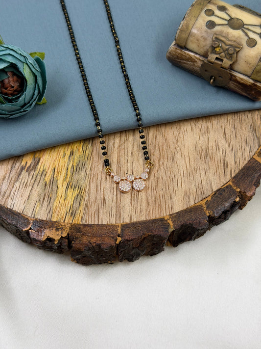 Dangling Cluster Rose Gold Mangalsutra