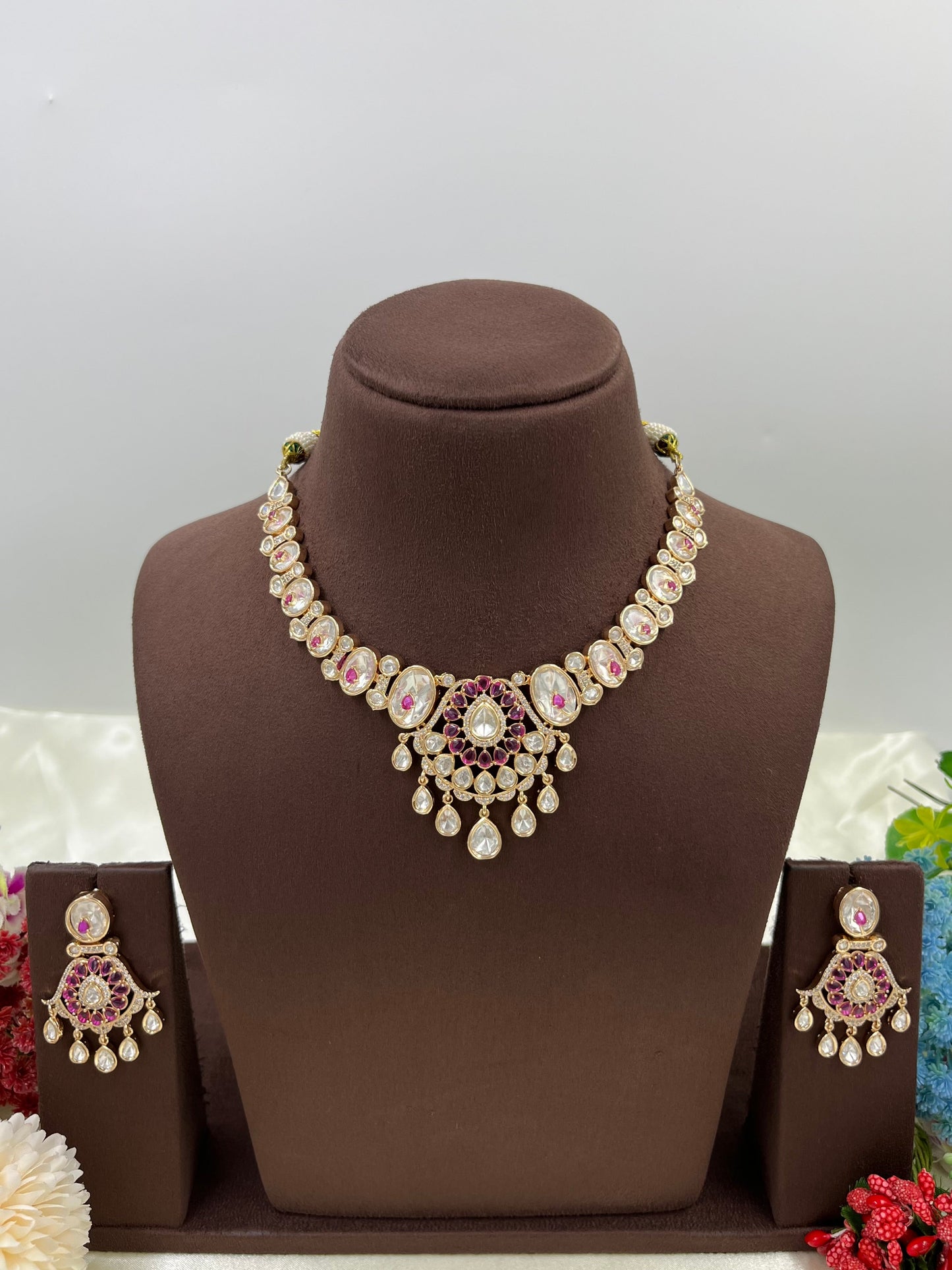 Picaso Moissanite Kundan Necklace